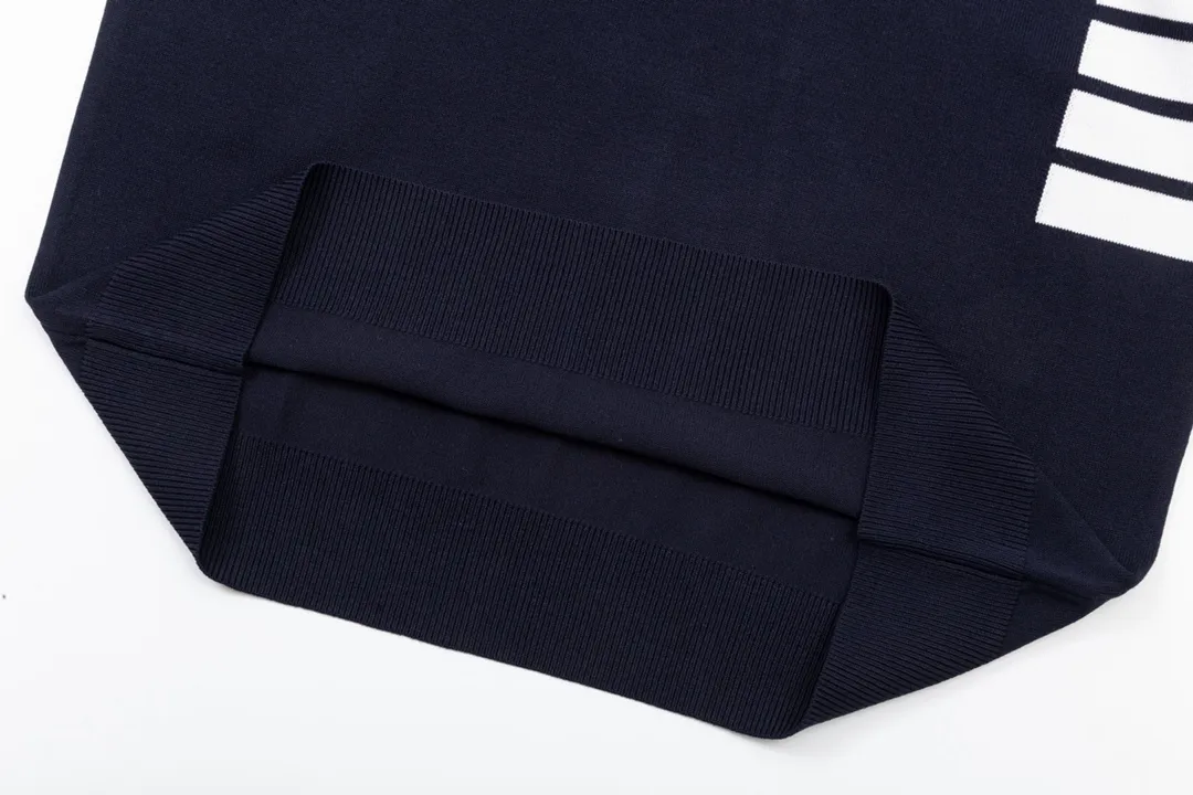 Thom Browne ➡️ POLO ， Retro Same Style Polo Versatile : Size：M-3XL